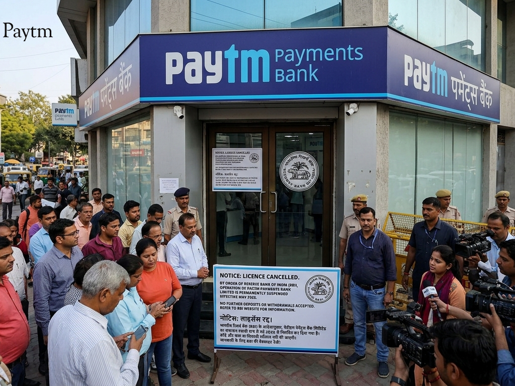 Paytm Payments Bank licence cancelled 2026 RBI India