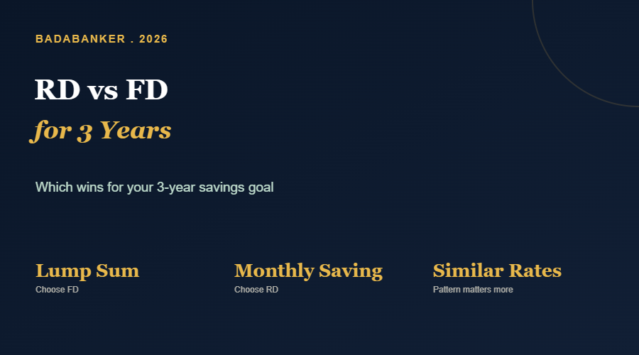 RD vs FD — Which Wins for a 3-Year Goal in 2026