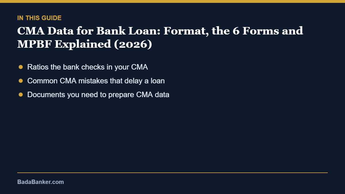 cma data – what this guide covers