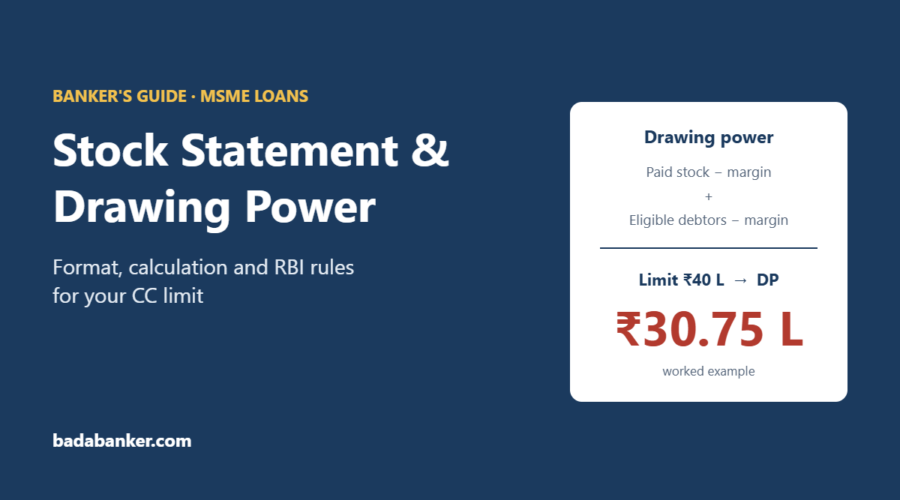 Stock Statement Format for Bank and Drawing Power Calculation (2026)